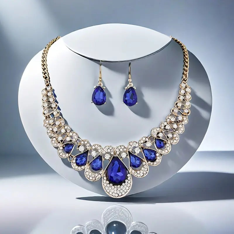 Set de joyería Maevina Zafiros | Oro