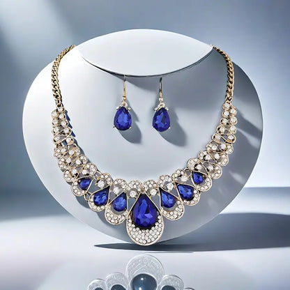 Set de joyería Maevina Zafiros | Oro