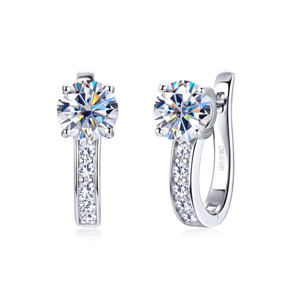 Pendientes Huggie Channel | Oro
