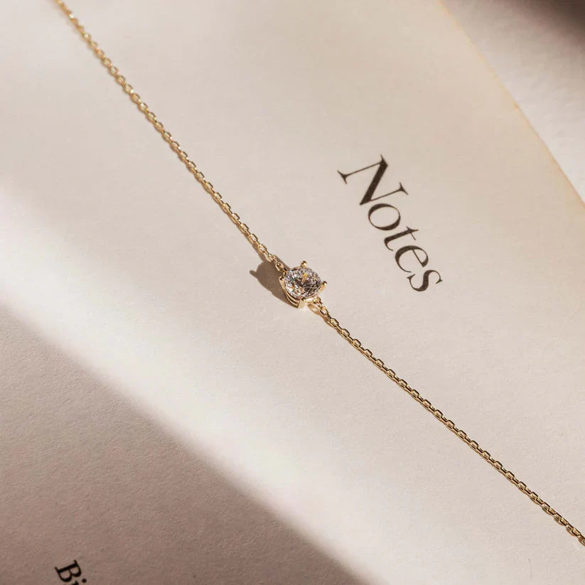 Pulsera de Piedra de Moisanita Cléa | Oro