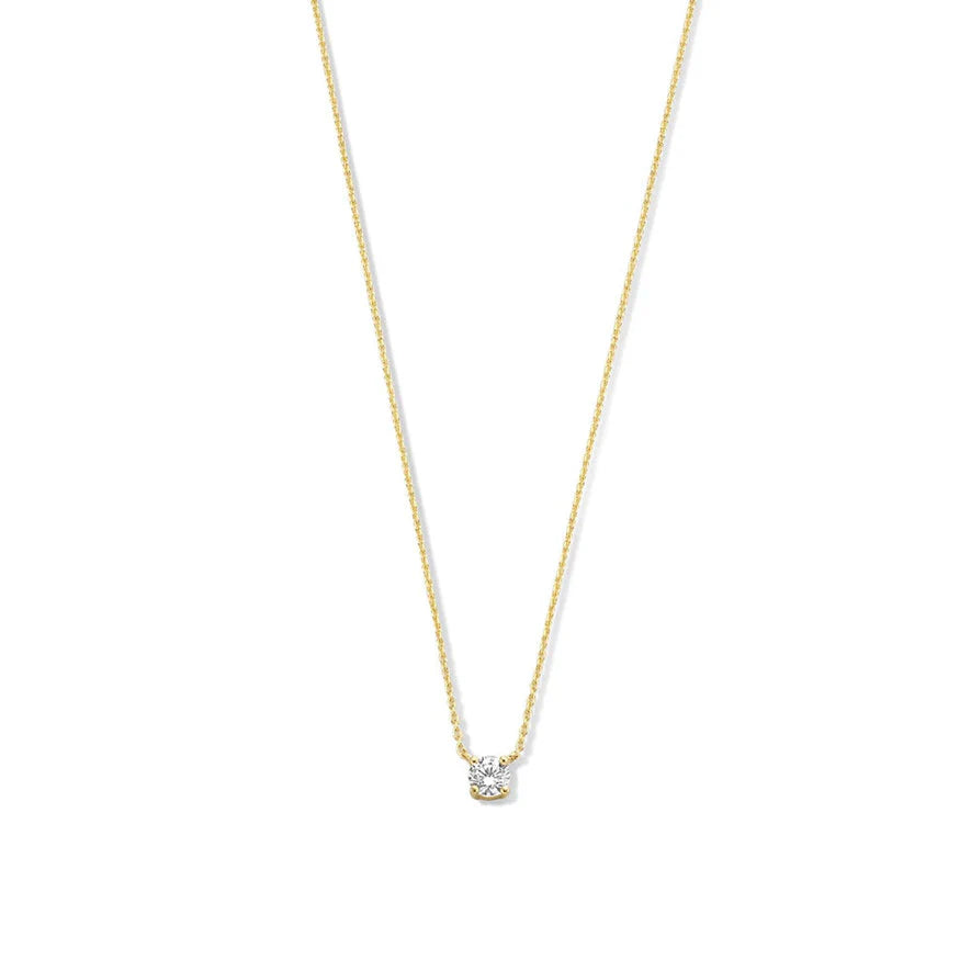 Collar con Piedra Clea | Oro Blanco