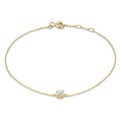 Pulsera de Piedra de Moisanita Cléa | Oro