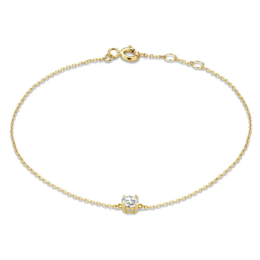 Pulsera de Piedra de Moisanita Cléa | Oro