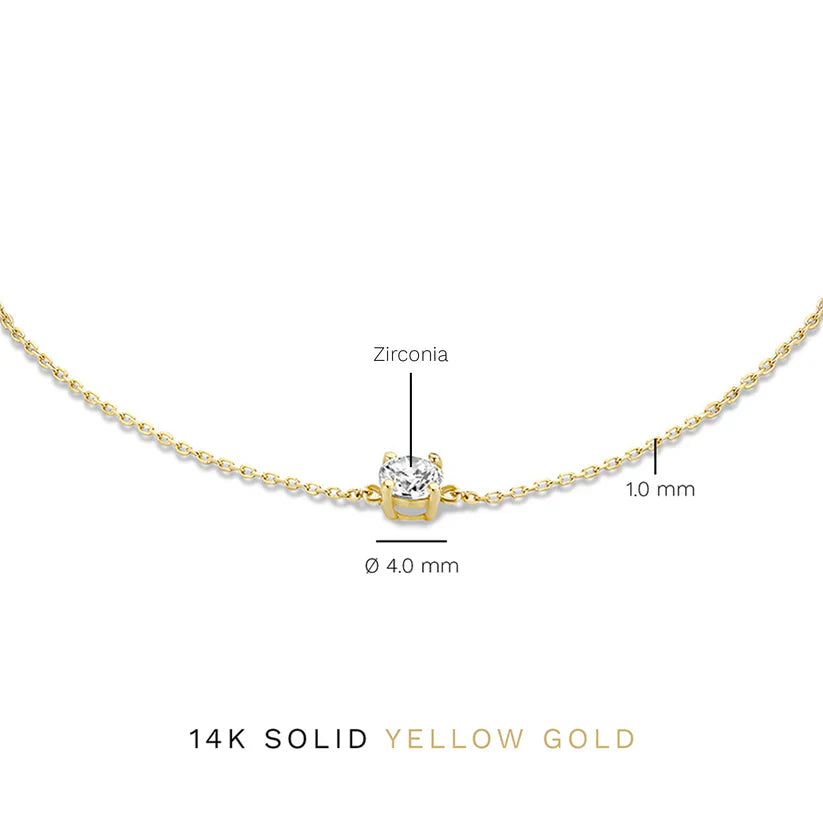 Pulsera con Piedra Cléa | Oro Blanco