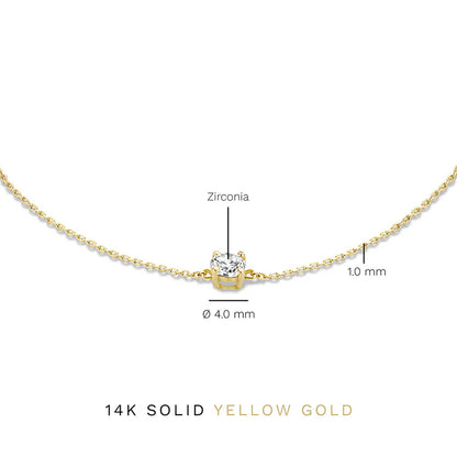Pulsera con Piedra Cléa | Oro Blanco