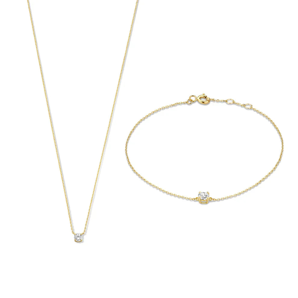 Set de Piedra de Moisanita Cléa | Oro