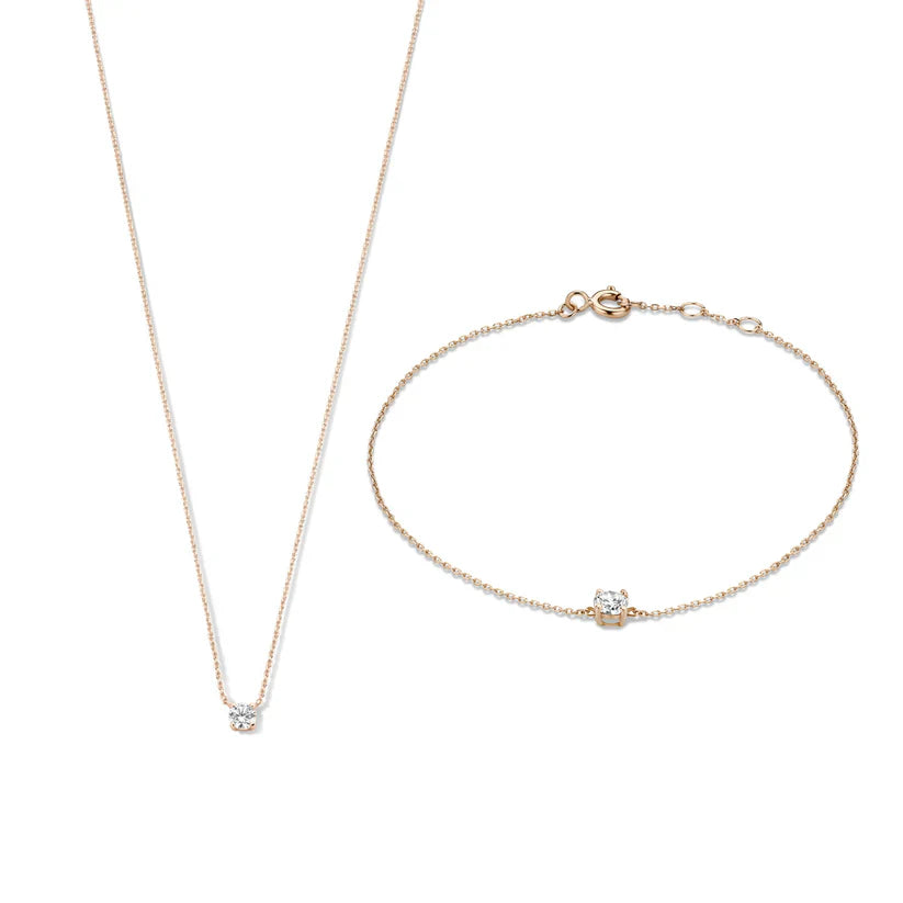 Set de Piedra de Moisanita Cléa | Oro