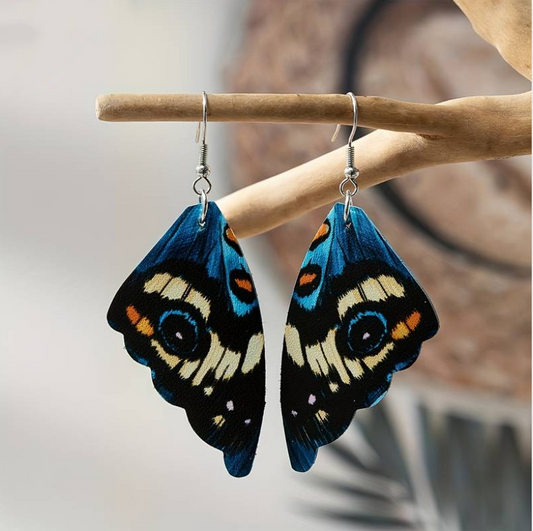Pendientes Vintage de Alas Exóticas de Mariposa