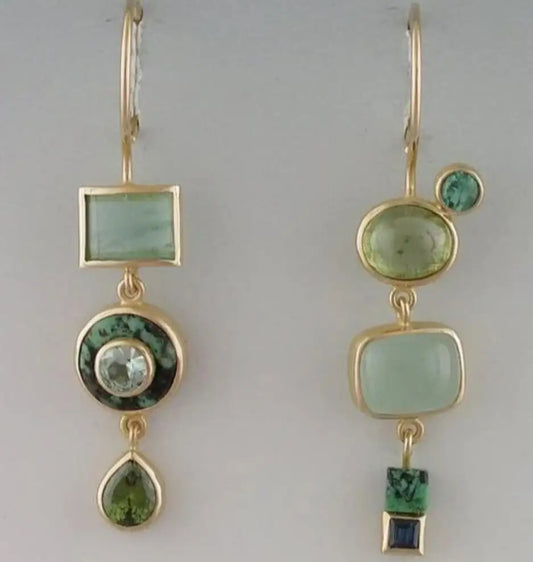 Pendientes Verdes Vintage