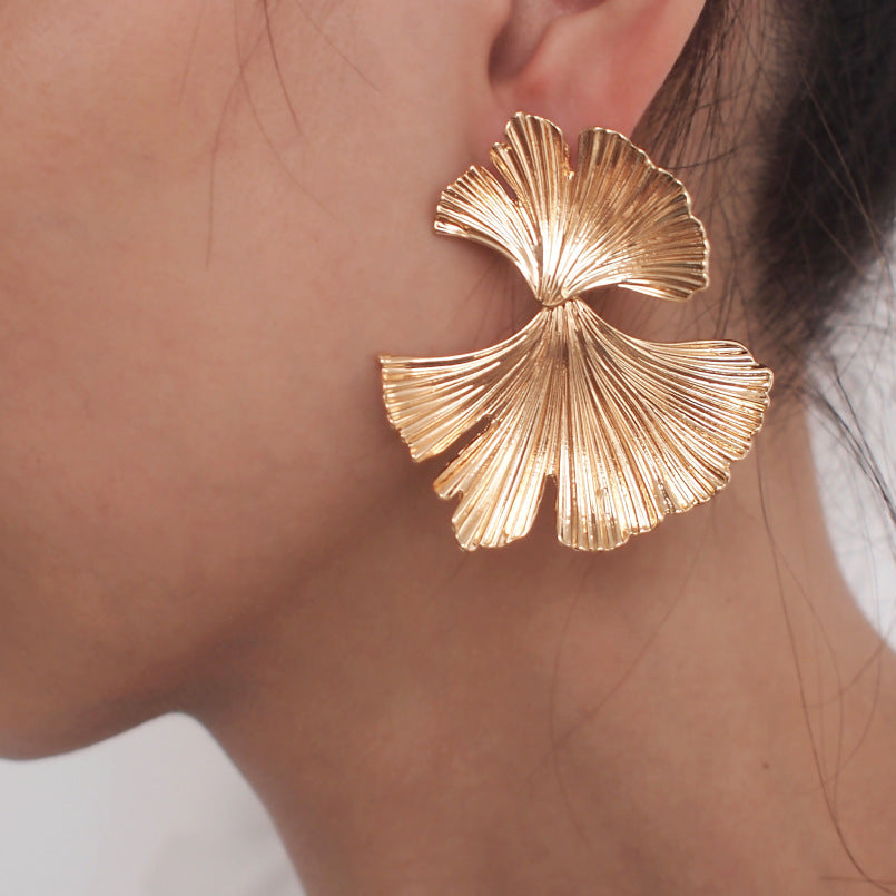 Pendientes Vintage de Ginkgo Biloba