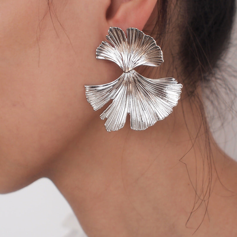 Pendientes Vintage de Ginkgo Biloba