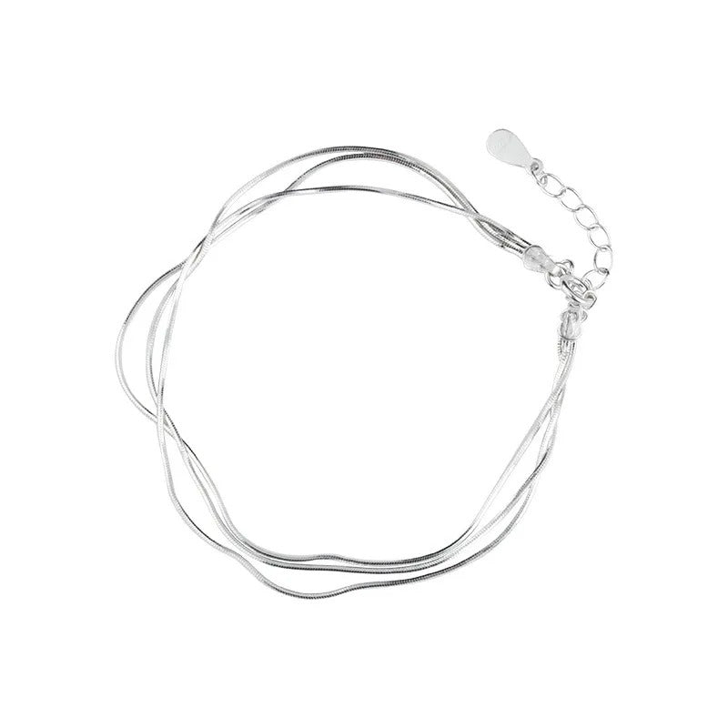 Pulsera fina y elegante de plata 925