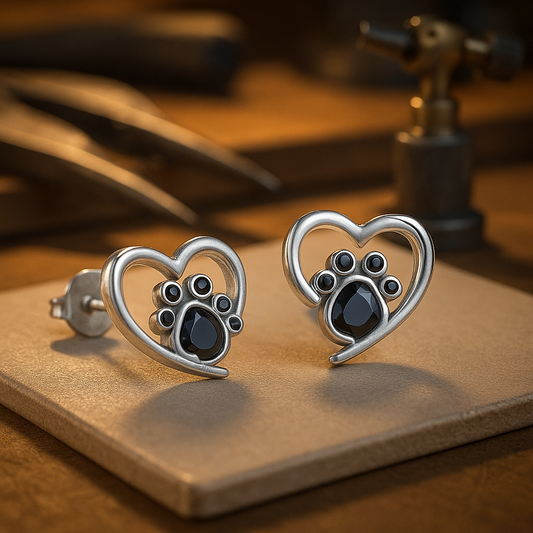 Pendientes de Pata y Corazón