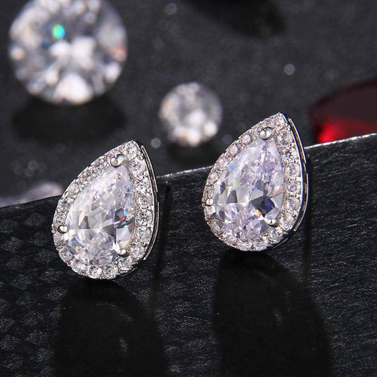 Pendientes en forma de pera Aria